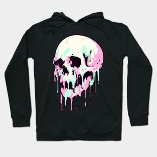 Pastel dripping skull Hoodie